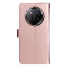 For Honor X9C 5G Global Cat Bee Embossing Pattern Shockproof Leather Case(Rose Gold) - 3