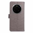 For Honor Magic7 Pro Cat Bee Embossing Pattern Shockproof Leather Case(Grey) - 3