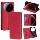 For Xiaomi 15 Ultra Skin Feel Magnetic Leather Phone Case(Red) - 1