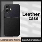 For iPhone 16 Plus Litchi Leather Magnetic Full Coverage Shockproof Phone Case(Yellow) - 2