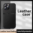 For iPhone 13 Pro Max Litchi Leather Magnetic Full Coverage Shockproof Phone Case(Black) - 2