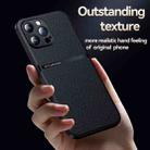 For iPhone 13 Pro Max Litchi Leather Magnetic Full Coverage Shockproof Phone Case(Blue) - 3