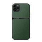For iPhone 11 Pro Max Litchi Leather Magnetic Full Coverage Shockproof Phone Case(Green) - 1