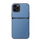 For iPhone 11 Pro Litchi Leather Magnetic Full Coverage Shockproof Phone Case(Blue) - 1