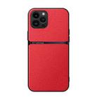 For iPhone 12 Pro Litchi Leather Magnetic Full Coverage Shockproof Phone Case(Red) - 1