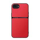 For iPhone 16e Litchi Leather Magnetic Full Coverage Shockproof Phone Case(Red) - 1