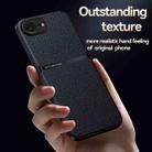 For iPhone 16e Litchi Leather Magnetic Full Coverage Shockproof Phone Case(Yellow) - 3