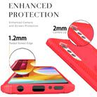 For LG Velvet / G9 Carbon Fiber Protective Case with 360 Degree Rotating Ring Holder(Red) - 3