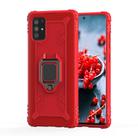 For OPPO A52 / A72 / A92 Carbon Fiber Protective Case with 360 Degree Rotating Ring Holder(Red) - 2