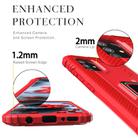 For OPPO A52 / A72 / A92 Carbon Fiber Protective Case with 360 Degree Rotating Ring Holder(Red) - 3