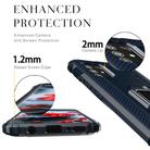 For OPPO A52 / A72 / A92 Carbon Fiber Protective Case with 360 Degree Rotating Ring Holder(Blue) - 3