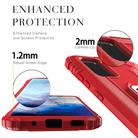 For Vivo iQOO 3 5G Carbon Fiber Protective Case with 360 Degree Rotating Ring Holder(Red) - 1
