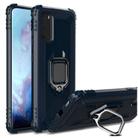 For Vivo iQOO 3 5G Carbon Fiber Protective Case with 360 Degree Rotating Ring Holder(Blue) - 1