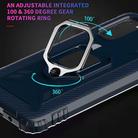 For Vivo iQOO 3 5G Carbon Fiber Protective Case with 360 Degree Rotating Ring Holder(Blue) - 3