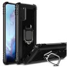 For Vivo iQOO 3 5G Carbon Fiber Protective Case with 360 Degree Rotating Ring Holder(Black) - 1