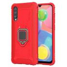 For Wiko View 4 / View 4 Lite Carbon Fiber Protective Case with 360 Degree Rotating Ring Holder(Red) - 2