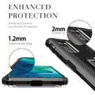 For Huawei P40 Carbon Fiber Protective Case with 360 Degree Rotating Ring Holder(Black) - 3