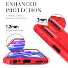 For Huawei Enjoy 10E Carbon Fiber Protective Case with 360 Degree Rotating Ring Holder(Red) - 3