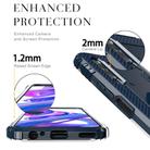 For Huawei Enjoy 10E Carbon Fiber Protective Case with 360 Degree Rotating Ring Holder(Blue) - 3