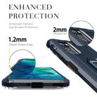 For Huawei Honor X10 Carbon Fiber Protective Case with 360 Degree Rotating Ring Holder(Blue) - 3