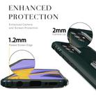 For Samsung Galaxy M31s Carbon Fiber Protective Case with 360 Degree Rotating Ring Holder(Green) - 3