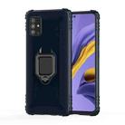 For Samsung Galaxy M31s Carbon Fiber Protective Case with 360 Degree Rotating Ring Holder(Blue) - 2