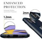 For Samsung Galaxy M31s Carbon Fiber Protective Case with 360 Degree Rotating Ring Holder(Blue) - 3