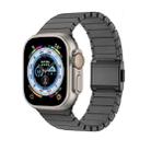 For Apple Watch 46mm / 49mm / 45mm / 44mm Bamboo Norman Buckle Titanium Alloy Watch Band(Slate) - 1