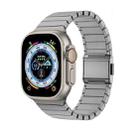 For Apple Watch 46mm / 49mm / 45mm / 44mm Bamboo Norman Buckle Titanium Alloy Watch Band(Natural) - 1