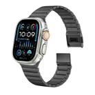 For Apple Watch 46mm / 49mm / 45mm / 44mm Bamboo Norman Buckle Stainless Steel Watch Band(Slate) - 2