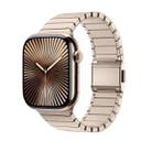 For Apple Watch 42mm / 41mm / 40mm / 38mm Bamboo Norman Buckle Stainless Steel Watch Band(Gold) - 1