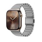 For Apple Watch 42mm / 41mm / 40mm / 38mm Bamboo Norman Buckle Stainless Steel Watch Band(Natural) - 1