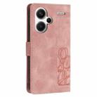 For Redmi Note 13 Pro+ 5G Tulips Embossed Leather Phone Case with Lanyard(Pink) - 3