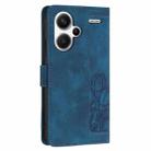 For Redmi Note 13 Pro+ 5G Tulips Embossed Leather Phone Case with Lanyard(Blue) - 3