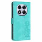 For Redmi Note 14 Pro+ 5G Tulips Embossed Leather Phone Case with Lanyard(Green) - 3