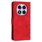 For Redmi Note 14 Pro+ 5G Tulips Embossed Leather Phone Case with Lanyard(Red) - 3