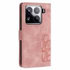 For Xiaomi 15 Pro Tulips Embossed Leather Phone Case with Lanyard(Pink) - 3