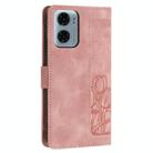 For Motorola Moto G05 Tulips Embossed Leather Phone Case with Lanyard(Pink) - 3