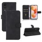 For Cubot A10 Skin Feel Magnetic Flip Leather Phone Case(Black) - 1