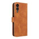 For Cubot A10 Skin Feel Magnetic Flip Leather Phone Case(Brown) - 3