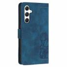 For Samsung Galaxy S24+ 5G Tulips Embossed Leather Phone Case with Lanyard(Blue) - 3