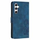 For Samsung Galaxy S24 5G Tulips Embossed Leather Phone Case with Lanyard(Blue) - 3