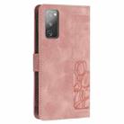 For Samsung Galaxy S20 FE Tulips Embossed Leather Phone Case with Lanyard(Pink) - 3