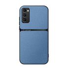 For Samsung Galaxy S20 FE 4G / 5G Litchi Leather Magnetic Full Coverage Shockproof Phone Case(Blue) - 1