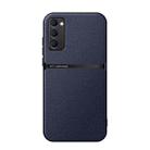 For Samsung Galaxy S20 FE 4G / 5G Litchi Leather Magnetic Full Coverage Shockproof Phone Case(Navy Blue) - 1