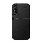 For Samsung Galaxy S21+ 5G Litchi Leather Magnetic Full Coverage Shockproof Phone Case(Black) - 1