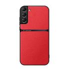 For Samsung Galaxy S21+ 5G Litchi Leather Magnetic Full Coverage Shockproof Phone Case(Red) - 1