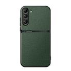For Samsung Galaxy S23+ 5G Litchi Leather Magnetic Full Coverage Shockproof Phone Case(Green) - 1