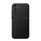 For Samsung Galaxy S23 FE 5G Litchi Leather Magnetic Full Coverage Shockproof Phone Case(Black) - 1