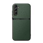 For Samsung Galaxy S23 FE 5G Litchi Leather Magnetic Full Coverage Shockproof Phone Case(Green) - 1